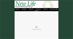 Desktop Screenshot of newlifeplastics.com